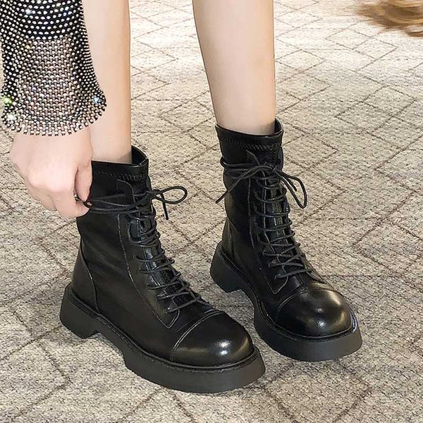 lucyever pu leather black ankle boots for women 2020 elastic lace up winter long boots women thick bottom motorcycle shoes woman
lucyever pu leather black ankle boots for women 2020 elastic lace up winter long boots women thick bottom motorcycle shoes woman