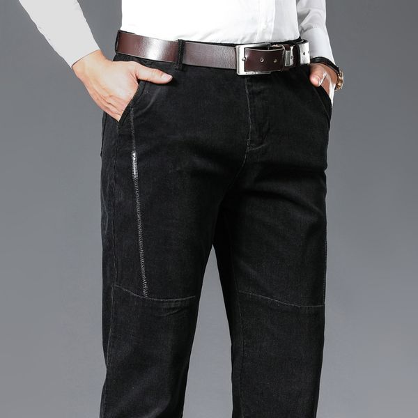 Men Corduroy Pants Winter Thick Straight Slim Fit Stretch Mens Causal Pants Solid Business Corduroy Male Trousers Men Clothing, Black
Men Corduroy Pants Winter Thick Straight Slim Fit Stretch Mens Causal Pants Solid Business Corduroy Male Trousers Men Clothing, Black