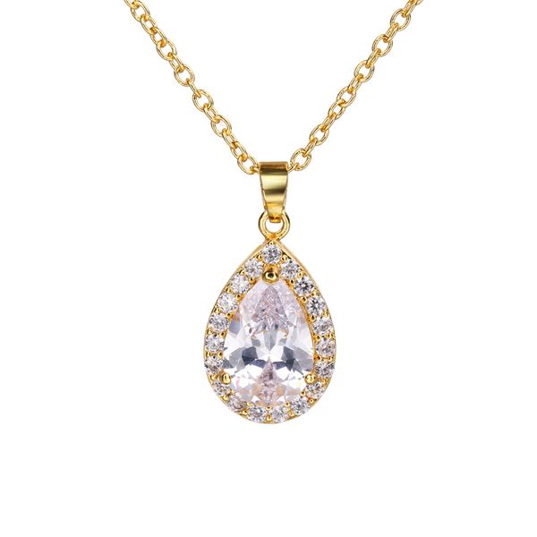 bettyue simplicity series jewelry cubic zircon waterdrop shape elegant necklace multiple color women wedding dress, Silver
bettyue simplicity series jewelry cubic zircon waterdrop shape elegant necklace multiple color women wedding dress, Silver