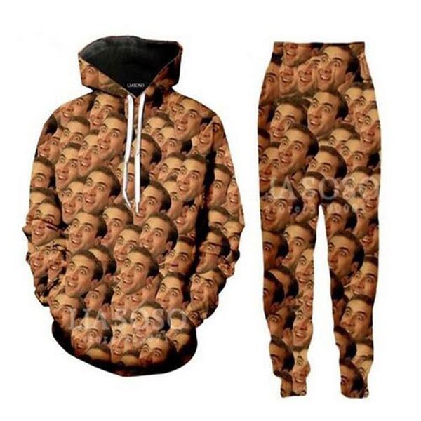 famous actor nicolas cage funny 3d all over print tracksuits sweatshirts hipster casual pants women men set s152, Gray
famous actor nicolas cage funny 3d all over print tracksuits sweatshirts hipster casual pants women men set s152, Gray