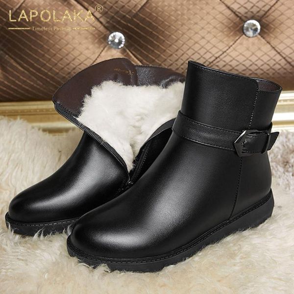 lapolaka 2020 new design big size 43 add fur warm winter boots woman shoes platform comfortable genuine leather boots ladies, Black
lapolaka 2020 new design big size 43 add fur warm winter boots woman shoes platform comfortable genuine leather boots ladies, Black