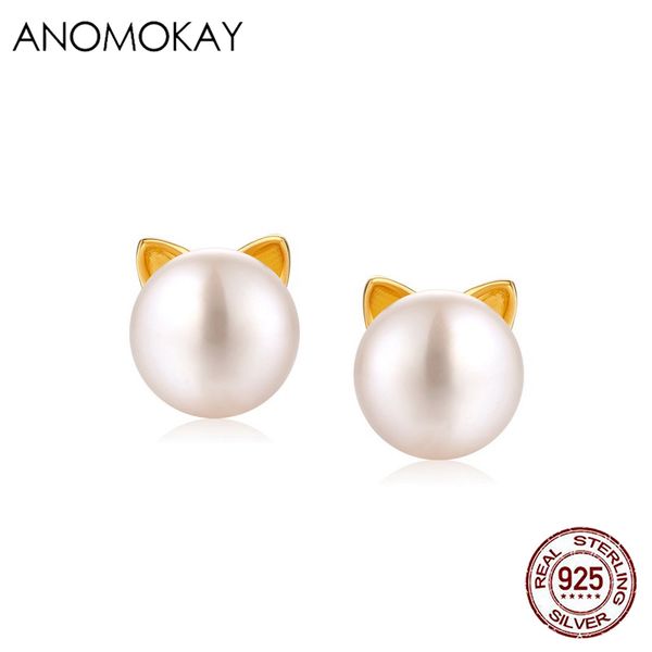 other anomokay lovely little cat pearl earring for women girl birthday gift 100% 925 sterling silver cute gold color ear earrings, Golden;silver
other anomokay lovely little cat pearl earring for women girl birthday gift 100% 925 sterling silver cute gold color ear earrings, Golden;silver