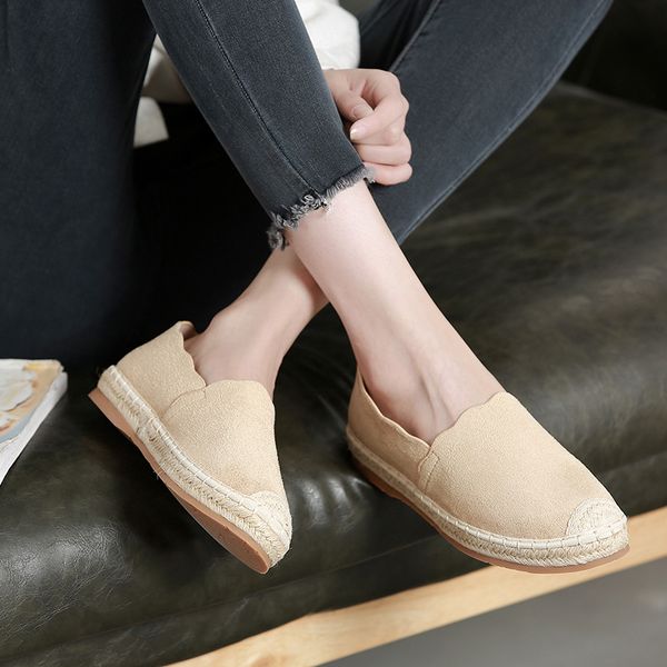 33-43 small size womens straw heel flats large size fisherman shoes slip-on patchwork flock loafers z103, Black
33-43 small size womens straw heel flats large size fisherman shoes slip-on patchwork flock loafers z103, Black