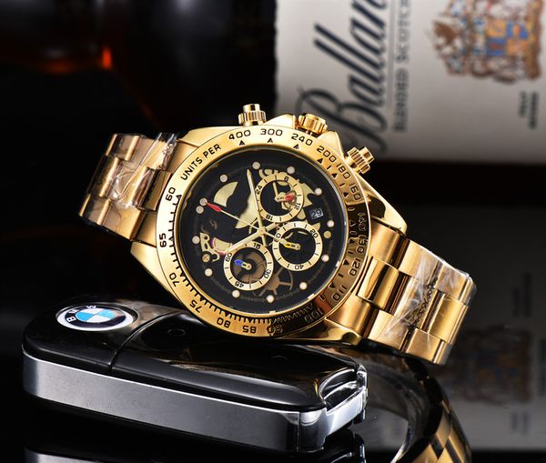 2020 men watch fashion design stainless steel all dial work chrono mens gold watches quartz movement men watches male sport clock, Slivery;brown
2020 men watch fashion design stainless steel all dial work chrono mens gold watches quartz movement men watches male sport clock, Slivery;brown