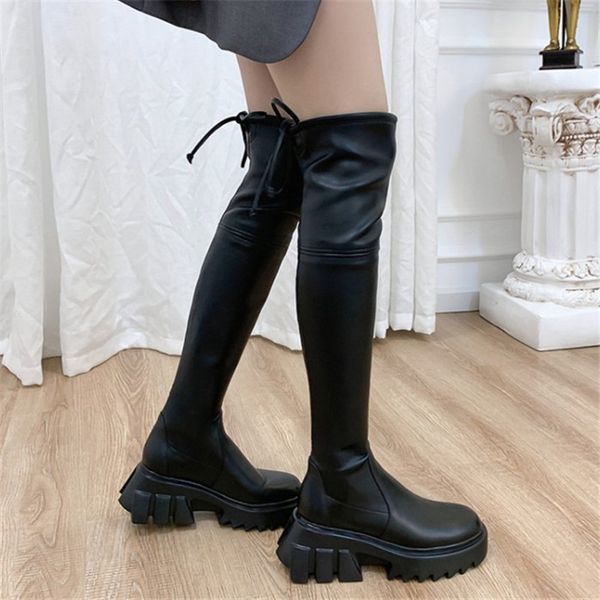 pxelena punk gothic chunky platform over the knee boots women 2020 autumn winter shoes genuine leather stretch thigh high boots, Black
pxelena punk gothic chunky platform over the knee boots women 2020 autumn winter shoes genuine leather stretch thigh high boots, Black