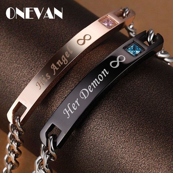 couple bracelets gift bracelets for women stainless steel men female fashion for couples jewelry drop shipping, Black
couple bracelets gift bracelets for women stainless steel men female fashion for couples jewelry drop shipping, Black
