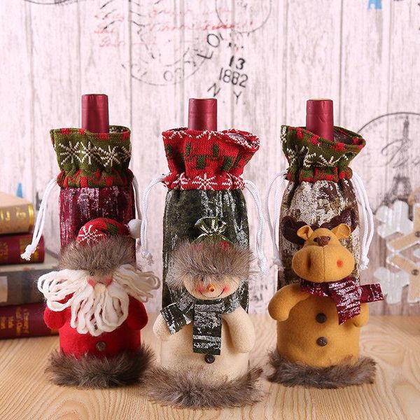 2020 new merry christmas xmas dinner party tables decor santa claus snowman deer wine bottle bag cover
2020 new merry christmas xmas dinner party tables decor santa claus snowman deer wine bottle bag cover