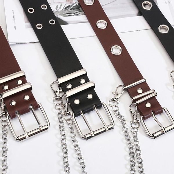 punk chain fashion women belt adjustable double/single row hole eyelet waistband with eyelet chain decorative belts 2020 new, Black;brown
punk chain fashion women belt adjustable double/single row hole eyelet waistband with eyelet chain decorative belts 2020 new, Black;brown