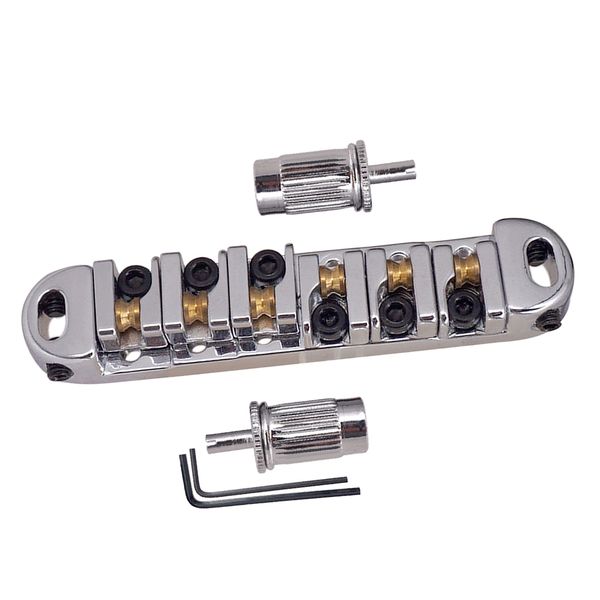 silver roller saddle locking bridge with wrench for lp electric guitar replacement
silver roller saddle locking bridge with wrench for lp electric guitar replacement