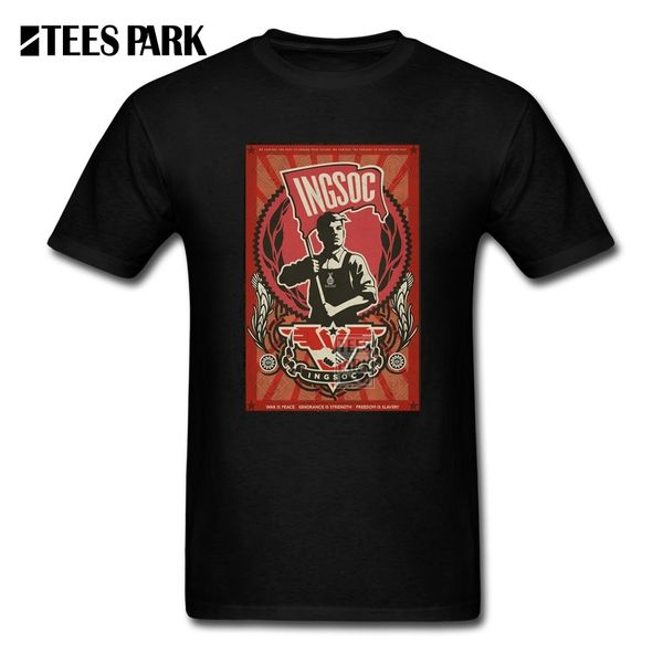 tee 2020 ingsoc 1984 propaganda poster male o neck short sleeve t shirts great discount homme t shirt printing 
tee 2020 ingsoc 1984 propaganda poster male o neck short sleeve t shirts great discount homme t shirt printing