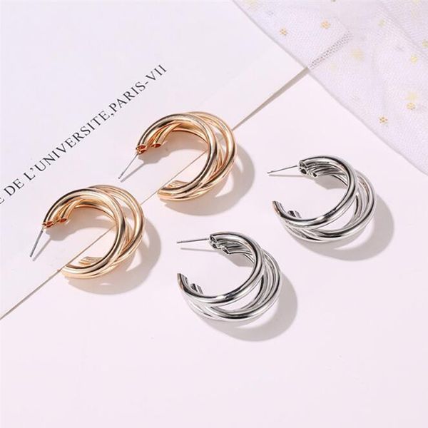 temperament lady simple wild earrings women exaggerated c-shaped ring earrings gold sliver fashion jewelry femme, Golden;silver
temperament lady simple wild earrings women exaggerated c-shaped ring earrings gold sliver fashion jewelry femme, Golden;silver