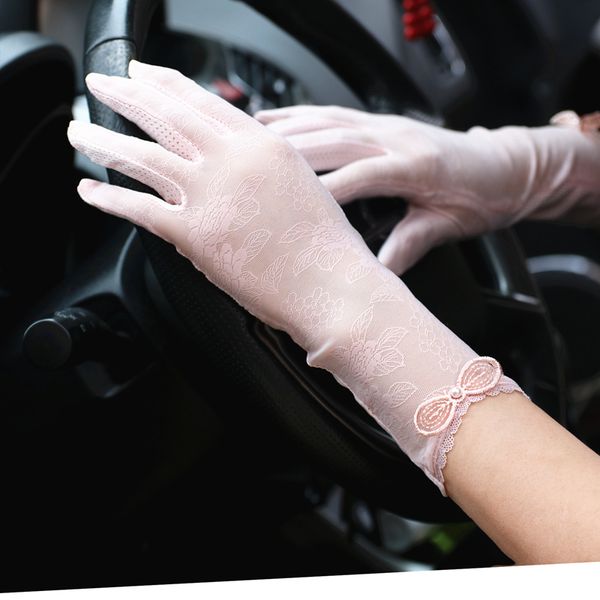 five fingers gloves women summer silk touch screen sunscreen female thin anti-skid cycling lace medium long mittens h3078, Blue;gray
five fingers gloves women summer silk touch screen sunscreen female thin anti-skid cycling lace medium long mittens h3078, Blue;gray