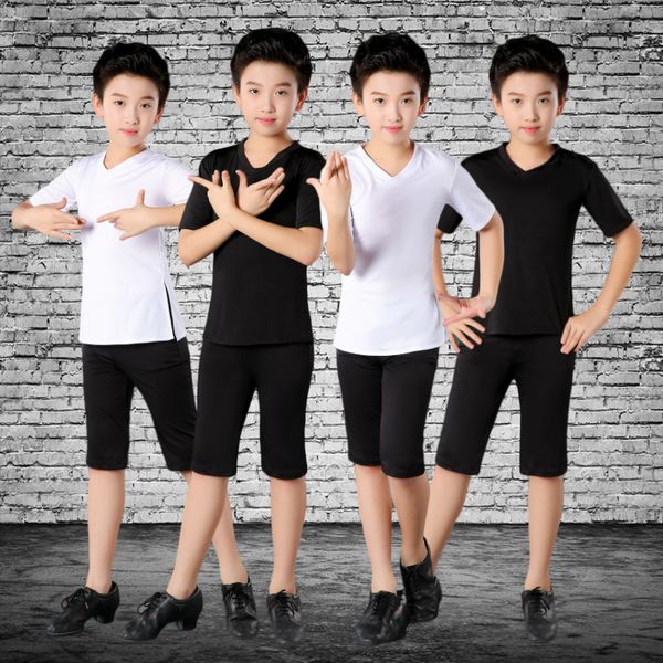 stage wear boy latin dancewear dance exercise clothes ruffly ballroom modern boys training shirt pants sets, Black;red
stage wear boy latin dancewear dance exercise clothes ruffly ballroom modern boys training shirt pants sets, Black;red
