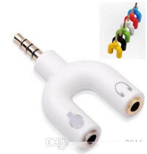 100pcs/lot 3.5mm audio mic jack splitter adapter earphone and microphone cable convertor male to female audio connector
100pcs/lot 3.5mm audio mic jack splitter adapter earphone and microphone cable convertor male to female audio connector