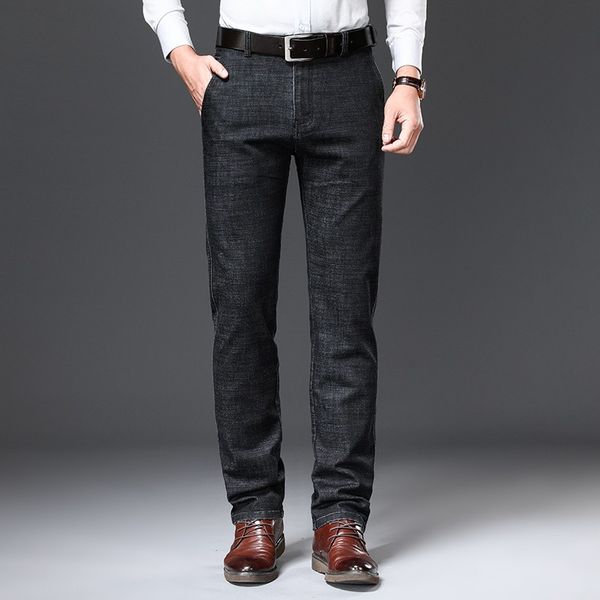 men straight trousers male soft straight business denim designer casual loose pants pantalon hombre homme, Blue
men straight trousers male soft straight business denim designer casual loose pants pantalon hombre homme, Blue