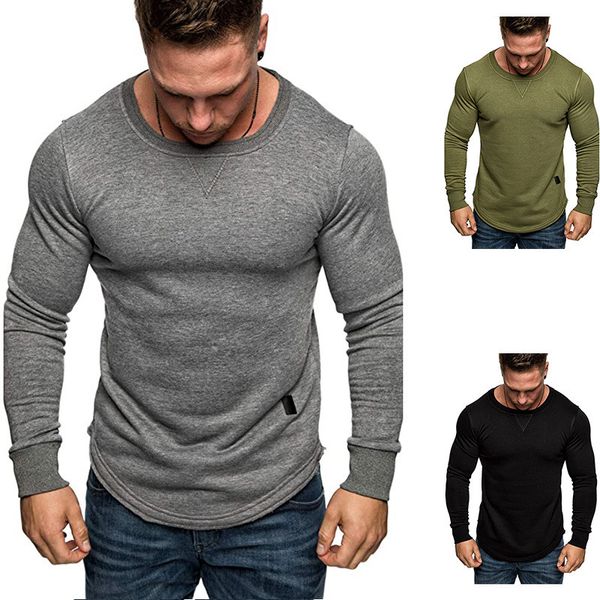 dropshipping autumn mens designer slim tshirts skinny solid color printed long sleeve casual male clothing, White;black
dropshipping autumn mens designer slim tshirts skinny solid color printed long sleeve casual male clothing, White;black