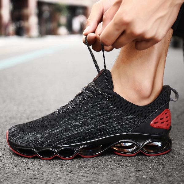 new men's shoes air cushion sneakers low-shoes running ins casual comfortable lightweight breathable, Black
new men's shoes air cushion sneakers low-shoes running ins casual comfortable lightweight breathable, Black