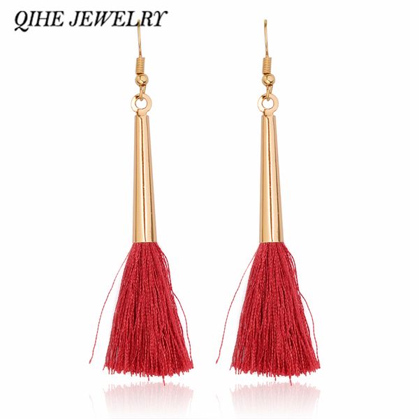 qihe jewelry drop earrings colorful silk fabric fringes earrings tassels long silky jewelry hippie boho festival, Silver
qihe jewelry drop earrings colorful silk fabric fringes earrings tassels long silky jewelry hippie boho festival, Silver