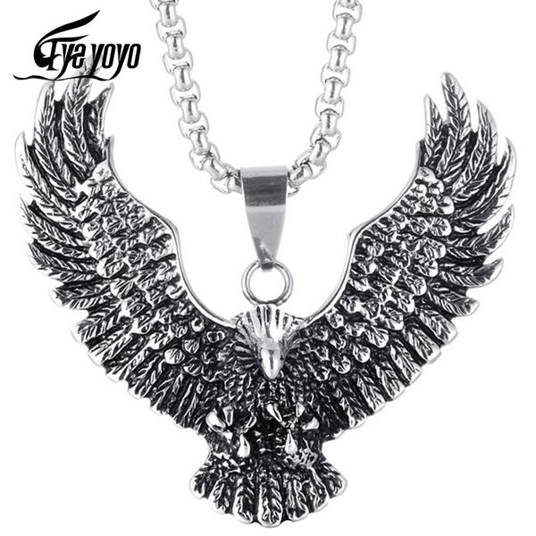 eyeyoyo new fashion man necklace stainless steel casting necklace takahashi eagle never fade accessories, Silver
eyeyoyo new fashion man necklace stainless steel casting necklace takahashi eagle never fade accessories, Silver