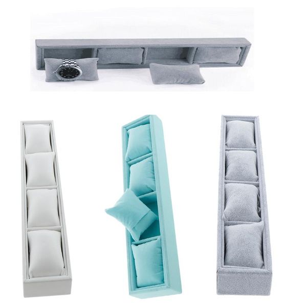 bracelet watch display case 3 slot velvet jewelry organizer trays holder, Pink;blue
bracelet watch display case 3 slot velvet jewelry organizer trays holder, Pink;blue