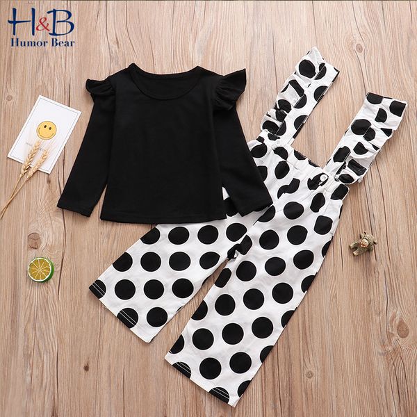 humor bear children's clothing suit spring & autumn long-sleeved t-shirt + polka dot overalls 2pcs baby girls clothing sets, White
humor bear children's clothing suit spring & autumn long-sleeved t-shirt + polka dot overalls 2pcs baby girls clothing sets, White