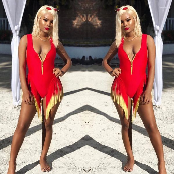 suits zipper deep v-neck blackless tassel swimsuits high waist bikini women one piece summer gradient bathing, White;black
suits zipper deep v-neck blackless tassel swimsuits high waist bikini women one piece summer gradient bathing, White;black