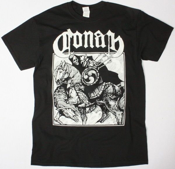 conan horseback battle black t shirt doom metal stoner sludge