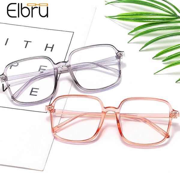 elbru fashion oversized transparent glasses frame women soft ultralight frame anti-blue light flat lens optical eyegwear unisex, Black
elbru fashion oversized transparent glasses frame women soft ultralight frame anti-blue light flat lens optical eyegwear unisex, Black