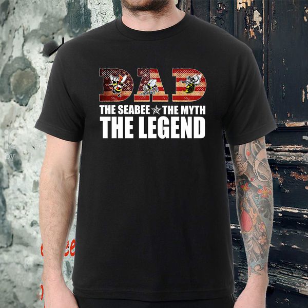 dad the seabee the myth the legend t shirt