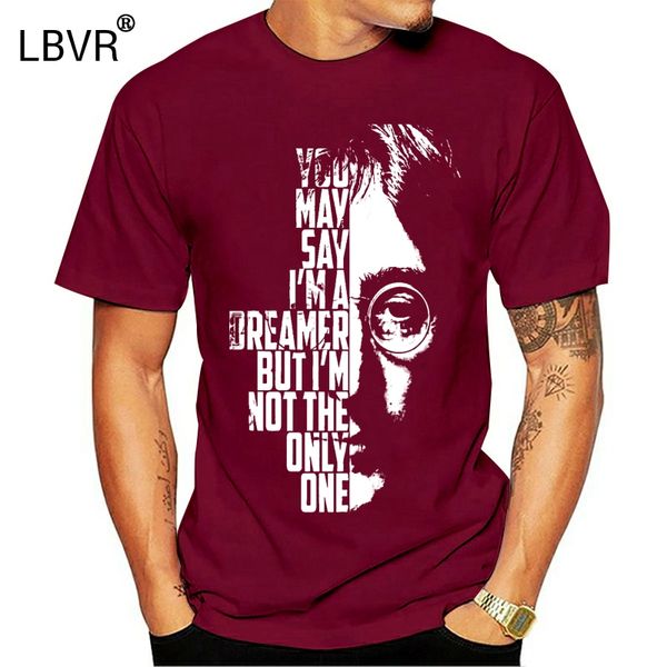 john lennon imagine song lyric art men women t shirt 
john lennon imagine song lyric art men women t shirt