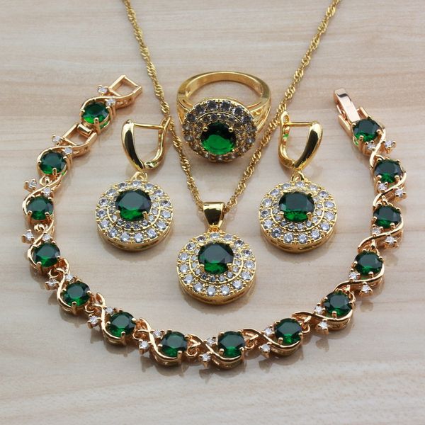 new african women wedding costume yellow gold color with natural stone cz green jewelry sets for women gift box, Silver
new african women wedding costume yellow gold color with natural stone cz green jewelry sets for women gift box, Silver