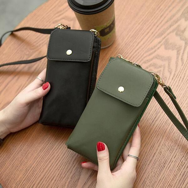 2020 new mobile phone bag solid color bag mobile phone diagonal cross ladies shoulder