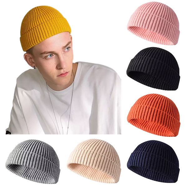 men winter knitted hat beanie skullcap cold warm sailor cap cuff brimless retro soft hip hop caps, Blue;gray
men winter knitted hat beanie skullcap cold warm sailor cap cuff brimless retro soft hip hop caps, Blue;gray