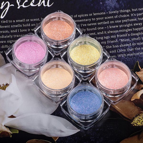 6pc nail art manicure fairy chrome transparent bottom neon powder glitter magic color aurora domestic ice pigment dust pink diy, Silver;gold
6pc nail art manicure fairy chrome transparent bottom neon powder glitter magic color aurora domestic ice pigment dust pink diy, Silver;gold