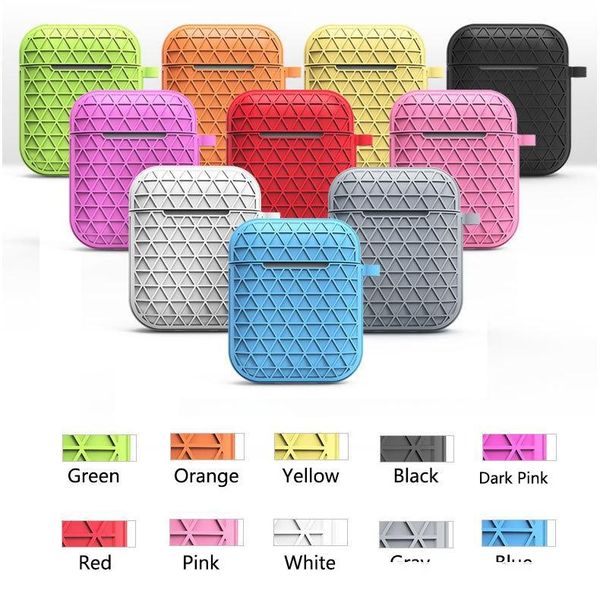 10 colors gridding case for airpods protective shockproof silicone gridding cover pouch for apple bluetooth earphone
10 colors gridding case for airpods protective shockproof silicone gridding cover pouch for apple bluetooth earphone