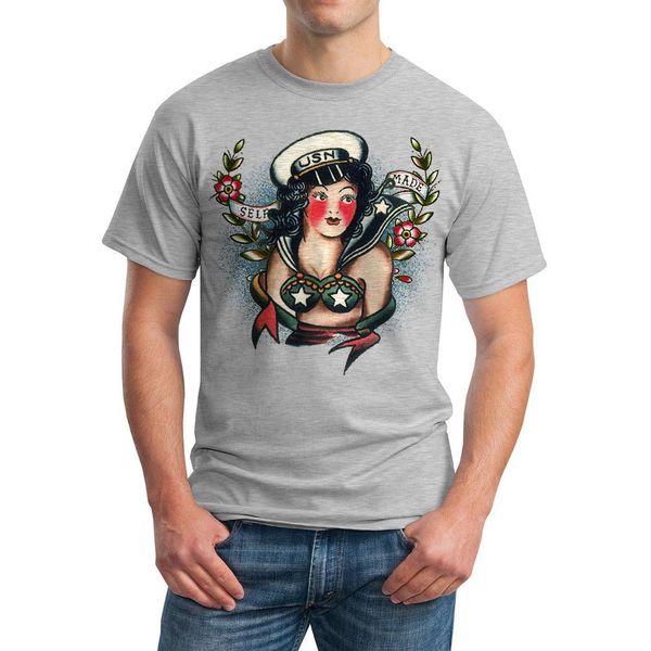 vintage lady sailor self made piddix men's sportser grey t-shirt new sizes s-2xlfashion summer tee
vintage lady sailor self made piddix men's sportser grey t-shirt new sizes s-2xlfashion summer tee