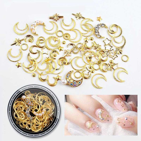 nail art decorations 1 box moon stars rivets stud multi mental decals diy tips manicure charms uv gel 3d perfect nailart, Silver;gold
nail art decorations 1 box moon stars rivets stud multi mental decals diy tips manicure charms uv gel 3d perfect nailart, Silver;gold
