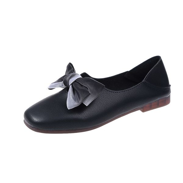 women's loafers leather bow flat bottom shoes woman summer asakuchi breathable beach shoes light casual zapatos mujer 2020, Black
women's loafers leather bow flat bottom shoes woman summer asakuchi breathable beach shoes light casual zapatos mujer 2020, Black