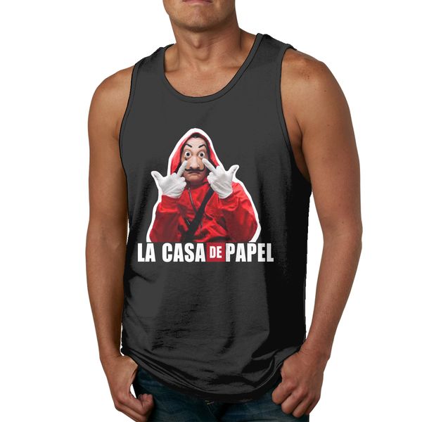 great pure cottonmoney heist la casa de papel summer high-q crewneck sleeveless shirt