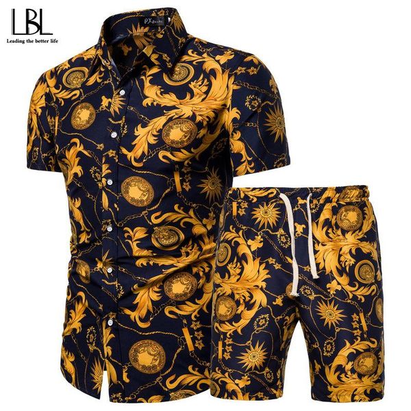 pattern tracksuit men summer beachwear men's set 2020 mens notched t shirts +shorts two piece sets floral beach swaet suit 5xl, Gray
pattern tracksuit men summer beachwear men's set 2020 mens notched t shirts +shorts two piece sets floral beach swaet suit 5xl, Gray