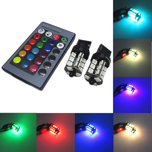 2pcs 12v rgb auto remote control w21w/7440/t20 led fog lamp headlight lamp 27smd 9006 1156 h11 h7 ing
2pcs 12v rgb auto remote control w21w/7440/t20 led fog lamp headlight lamp 27smd 9006 1156 h11 h7 ing