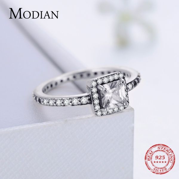 modian authentic 925 sterling silver sparkling ring classic cz finger rings engagement fashion wedding jewelry silver 925, Black
modian authentic 925 sterling silver sparkling ring classic cz finger rings engagement fashion wedding jewelry silver 925, Black