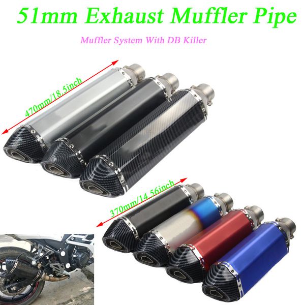 370mm 470mm universal exhaust muffler tip pipe with removable db killer silp on motorcycle 38-51mm exhaust system
370mm 470mm universal exhaust muffler tip pipe with removable db killer silp on motorcycle 38-51mm exhaust system