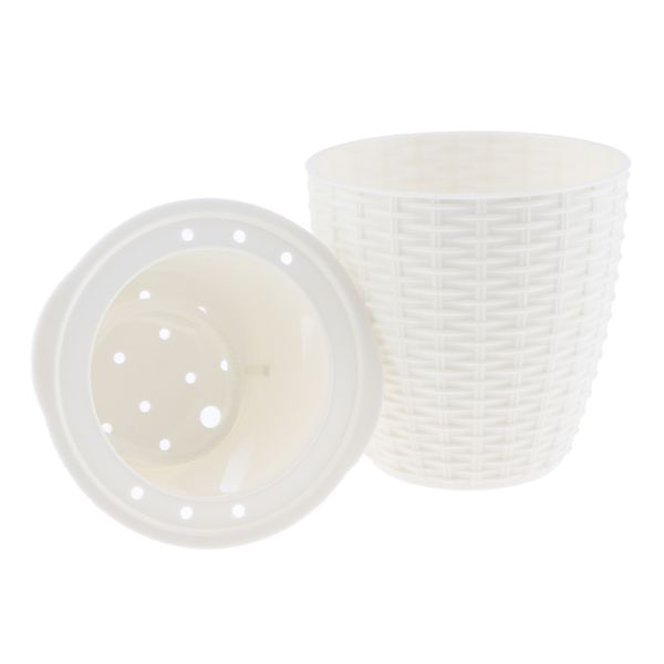 self-watering flower pot plastic auto lazy flowerpot planter basket