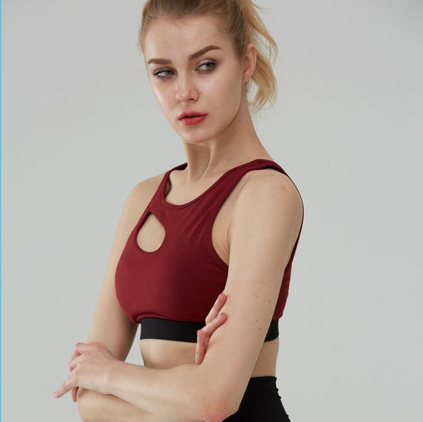 gym clothing high strength -resistant sports yoga bra moisture wicking quick-drying vest running fitness, White;black
gym clothing high strength -resistant sports yoga bra moisture wicking quick-drying vest running fitness, White;black