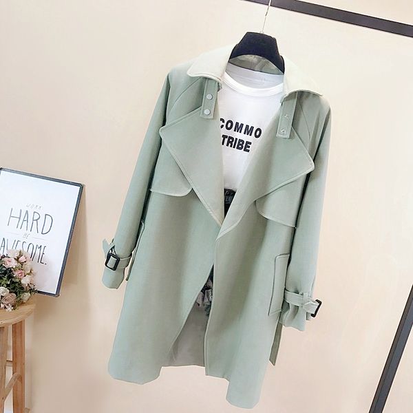 women's trench coats spring autumn windbreaker lace up waist mid-length long lapel loose women casual single-breasted fashion coat d342, Tan;black
women's trench coats spring autumn windbreaker lace up waist mid-length long lapel loose women casual single-breasted fashion coat d342, Tan;black