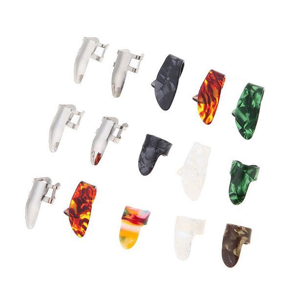 durable 1 set guitar bass ukulele finger picks thumb picks plectrums with storage box
durable 1 set guitar bass ukulele finger picks thumb picks plectrums with storage box