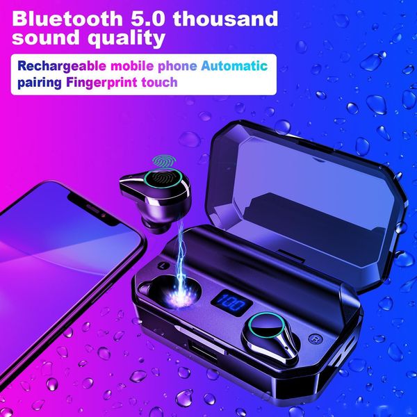 t9 tws wireless bluetooth headset earphone true 5.0 6d surround stereo noice cancel led digital display with 7000 mah power bank
t9 tws wireless bluetooth headset earphone true 5.0 6d surround stereo noice cancel led digital display with 7000 mah power bank