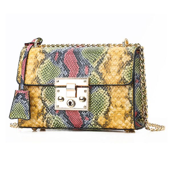 women's bag 2020 new leisure snake pattern small square bag korean fashion chain versatile single shoulder messenger
women's bag 2020 new leisure snake pattern small square bag korean fashion chain versatile single shoulder messenger