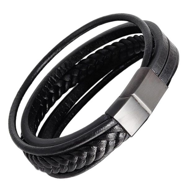 charm bracelets fashion multilayer leather woven bracelet vintage stainless steel for men low-key elegant perfect accessory, Golden;silver
charm bracelets fashion multilayer leather woven bracelet vintage stainless steel for men low-key elegant perfect accessory, Golden;silver